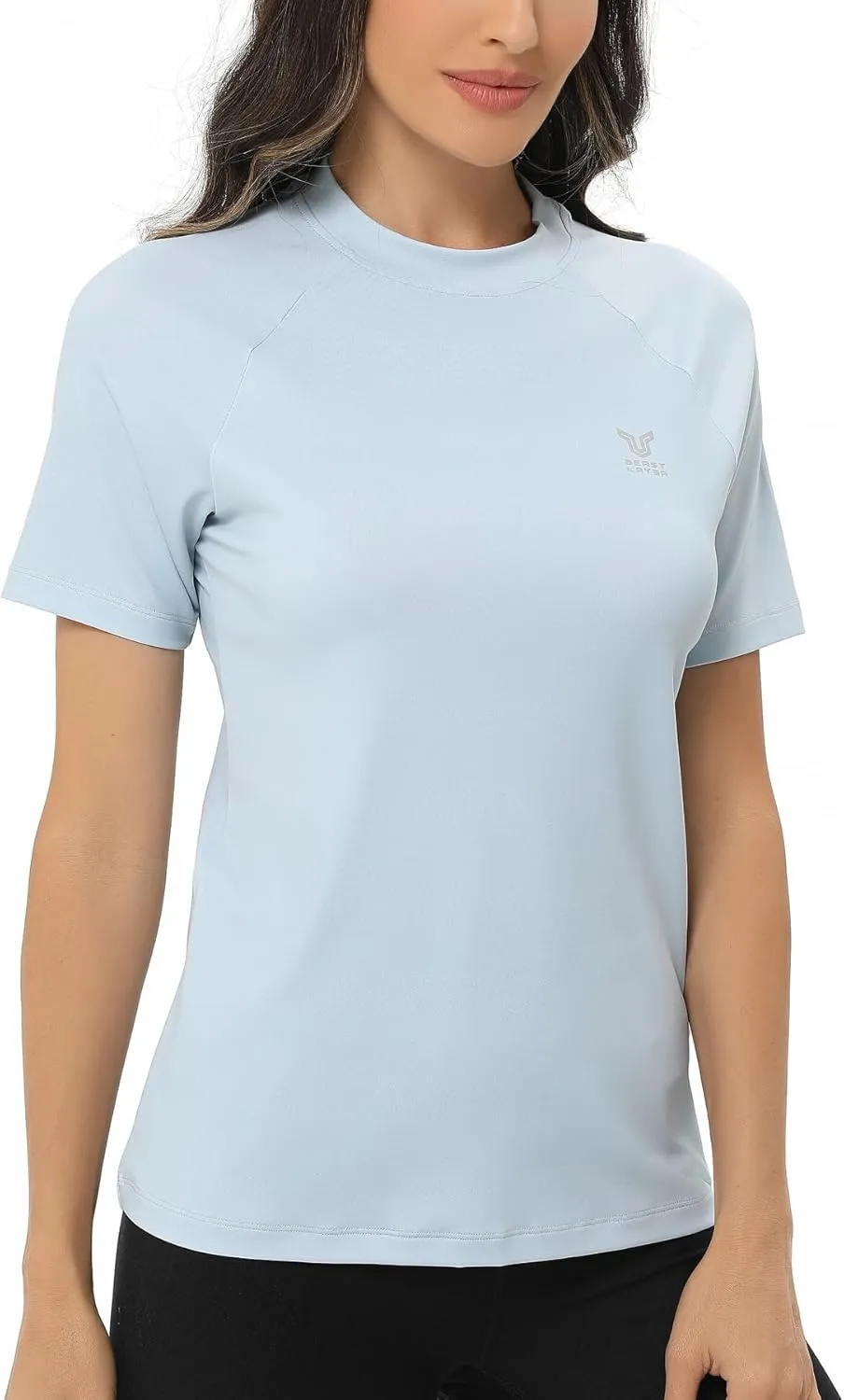 ADOREISM Women's Rash Guard Short Sleeve UPF 50  Quick-Dry Swim Shirt Women