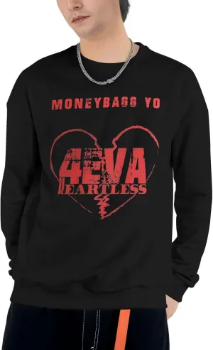 American Moneybagg Rapper Yo Hoodies Unisex Men'S Fall Quick-Dry Tees Shirts Soft Sportswear For Airplane Christmas Party 3d Print Popular Design Pullover Hoodies Clothes Medium Black