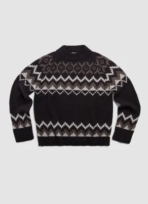 Bansha Fair Isle Knit in Brown