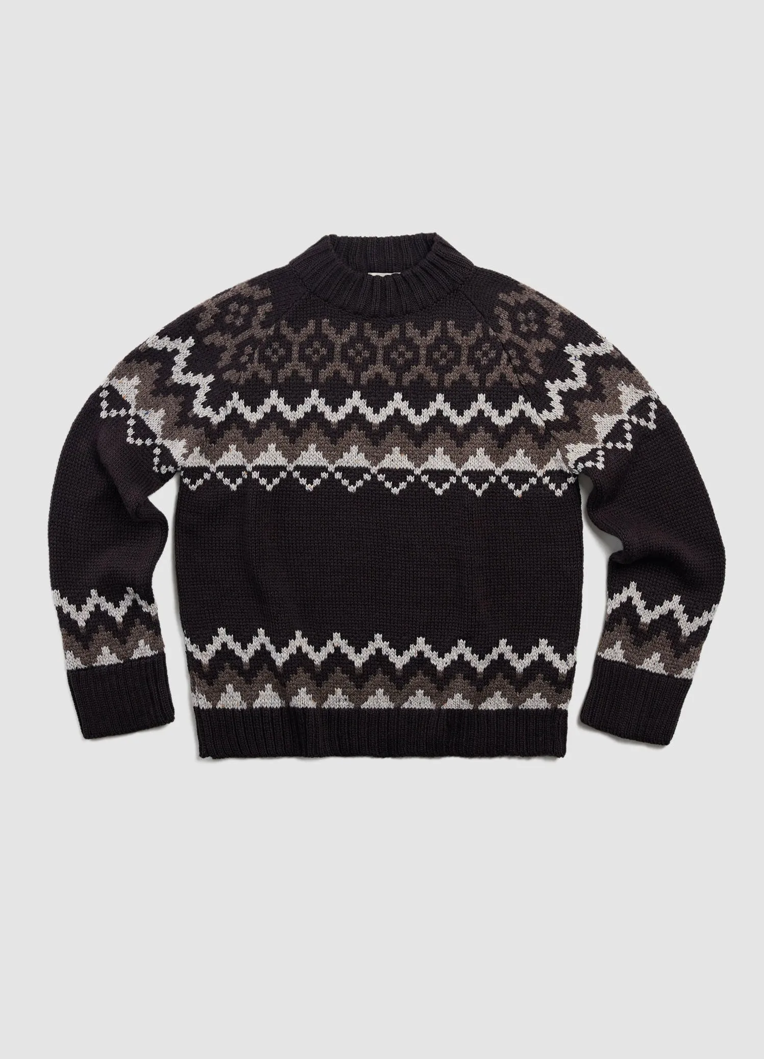 Bansha Fair Isle Knit in Brown