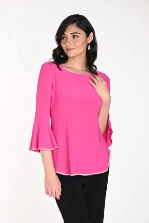Bianca Bright Pink and Crystal Top -Frank Lyman 198008