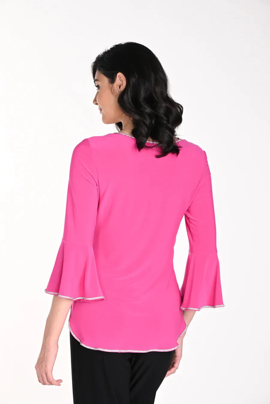 Bianca Bright Pink and Crystal Top -Frank Lyman 198008
