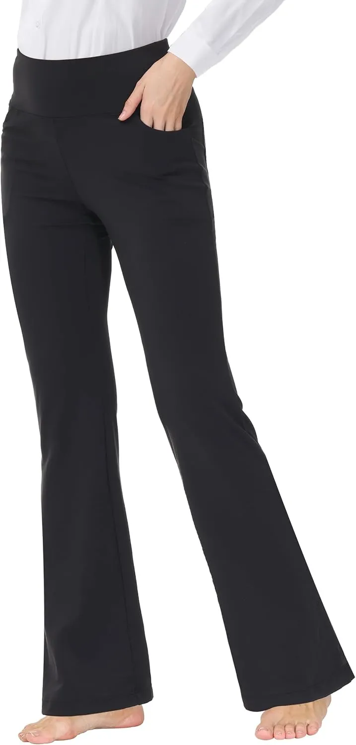 Bootcut Yoga Pants for Women High Waist Dress Pants Flare Leggings 27" 29" 31" 33" 35" 37" Workout Pant for Casual Work