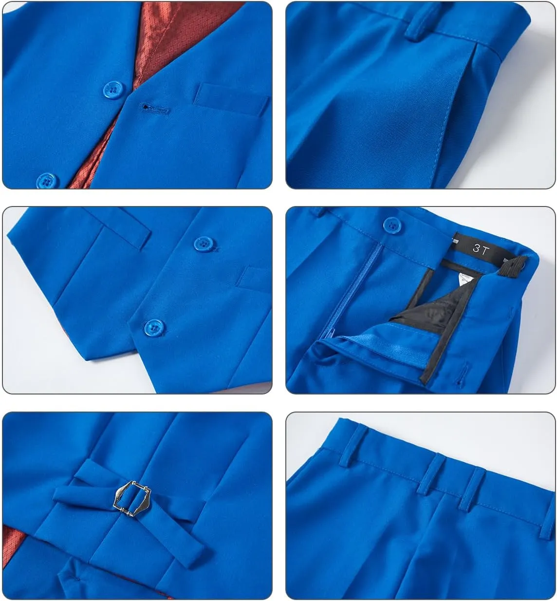 Boys Vest Set Formal Dress Suits Wedding Outfit Dresswear