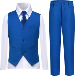 Boys Vest Set Formal Dress Suits Wedding Outfit Dresswear