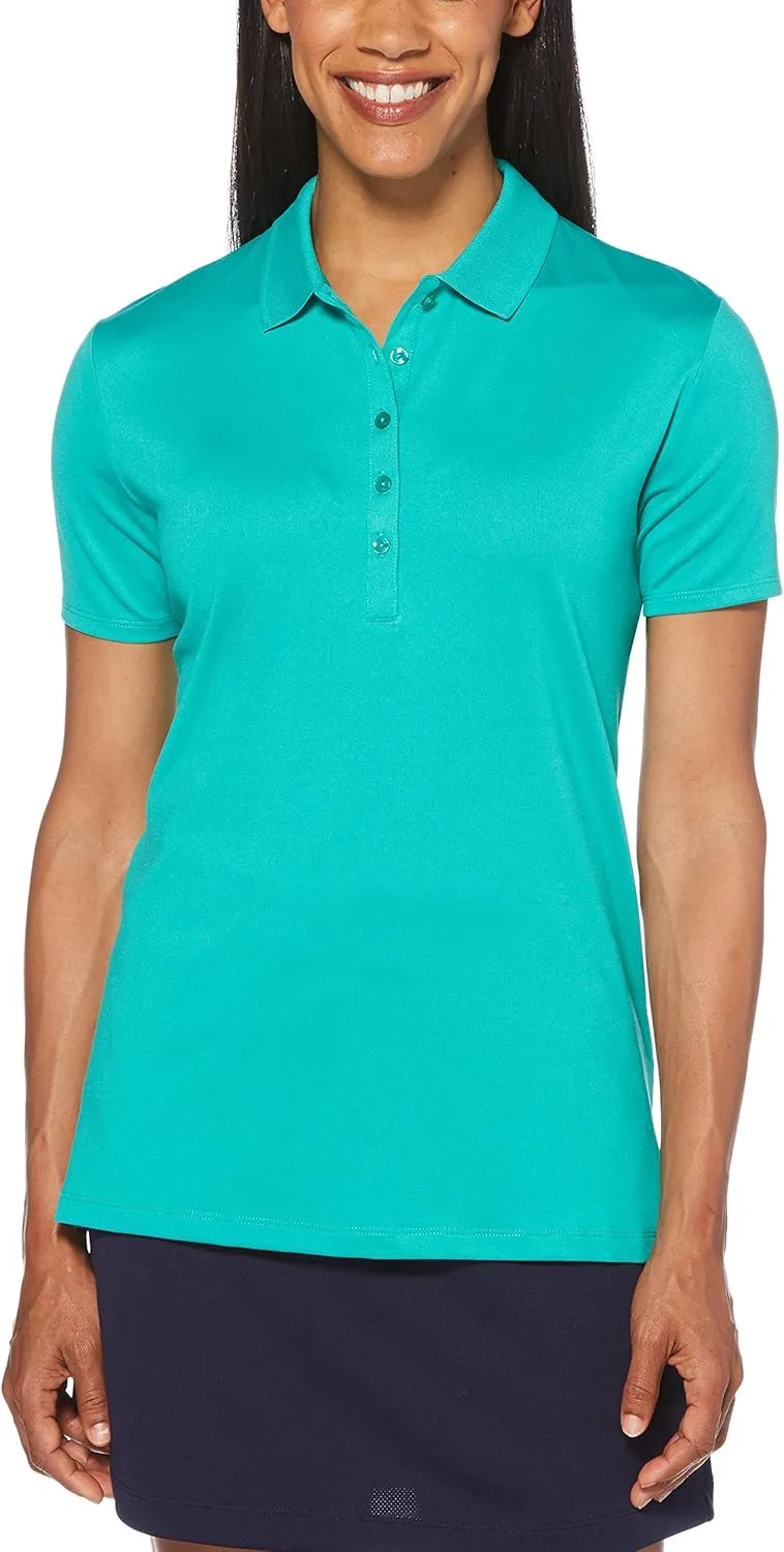 Callaway Women's Opti-Dri Chevron Short Sleeve Golf Polo Shirt, Stretch Fabric, Moisture-Wicking, Sun Protection