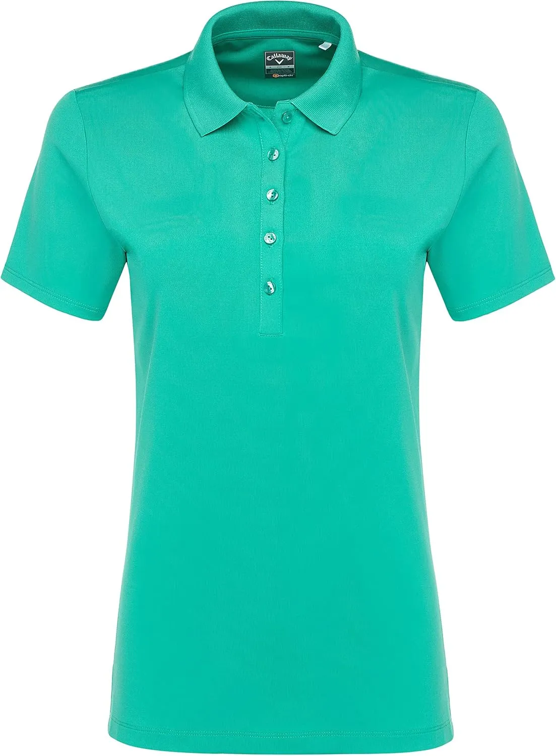 Callaway Women's Opti-Dri Chevron Short Sleeve Golf Polo Shirt, Stretch Fabric, Moisture-Wicking, Sun Protection