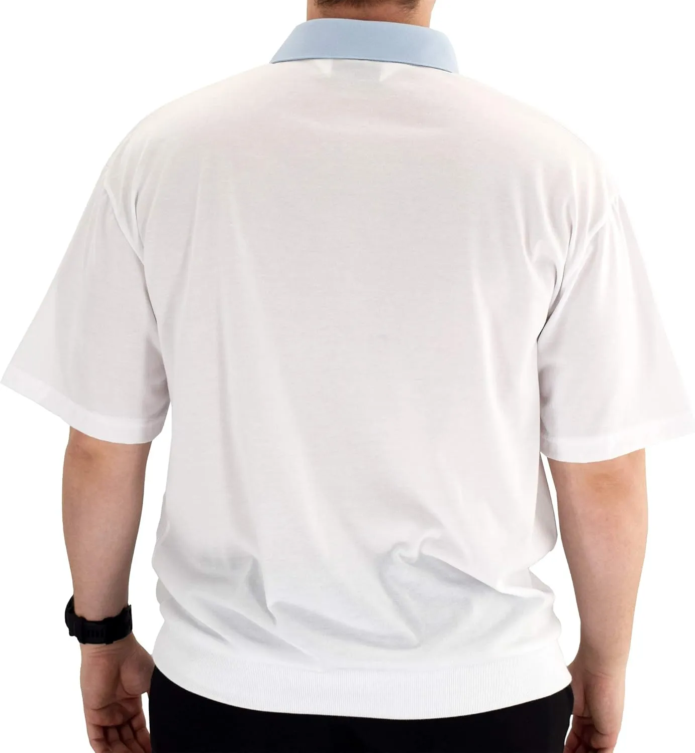Classics Horizontal Short Sleeve Banded Bottom Shirt 6010-BL12