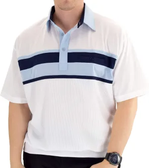 Classics Horizontal Short Sleeve Banded Bottom Shirt 6010-BL12