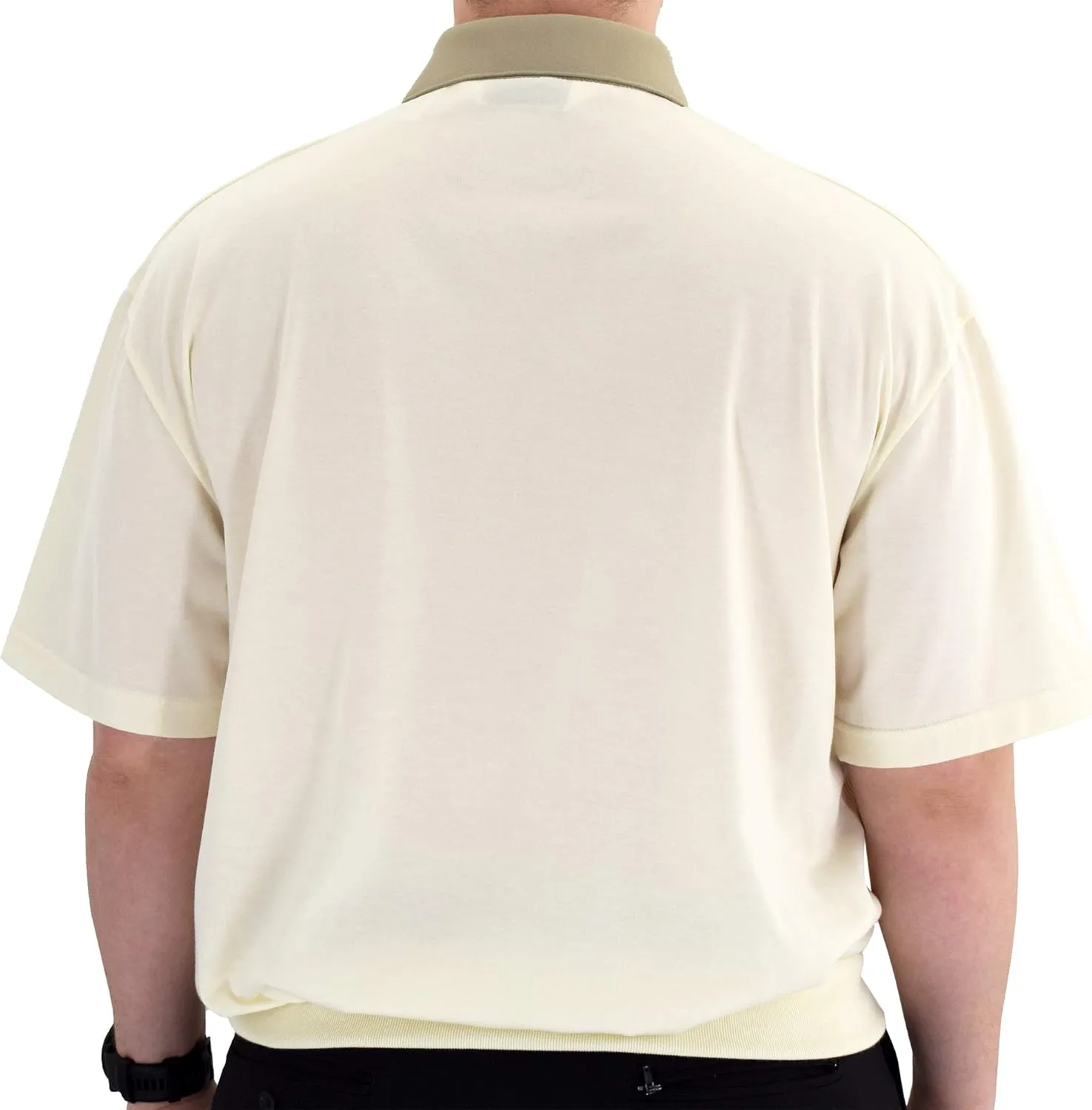 Classics Horizontal Short Sleeve Banded Bottom Shirt 6010-BL12