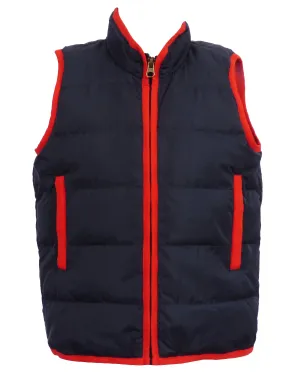 Delta Valley Vest-Maritime Navy with Cardinal Red Trim