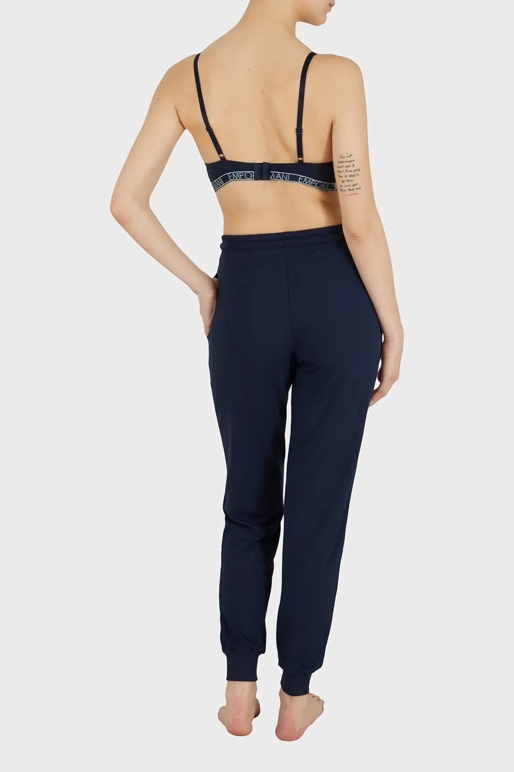 Emporio Armani Women's Eagle Studs Loungewear Pants