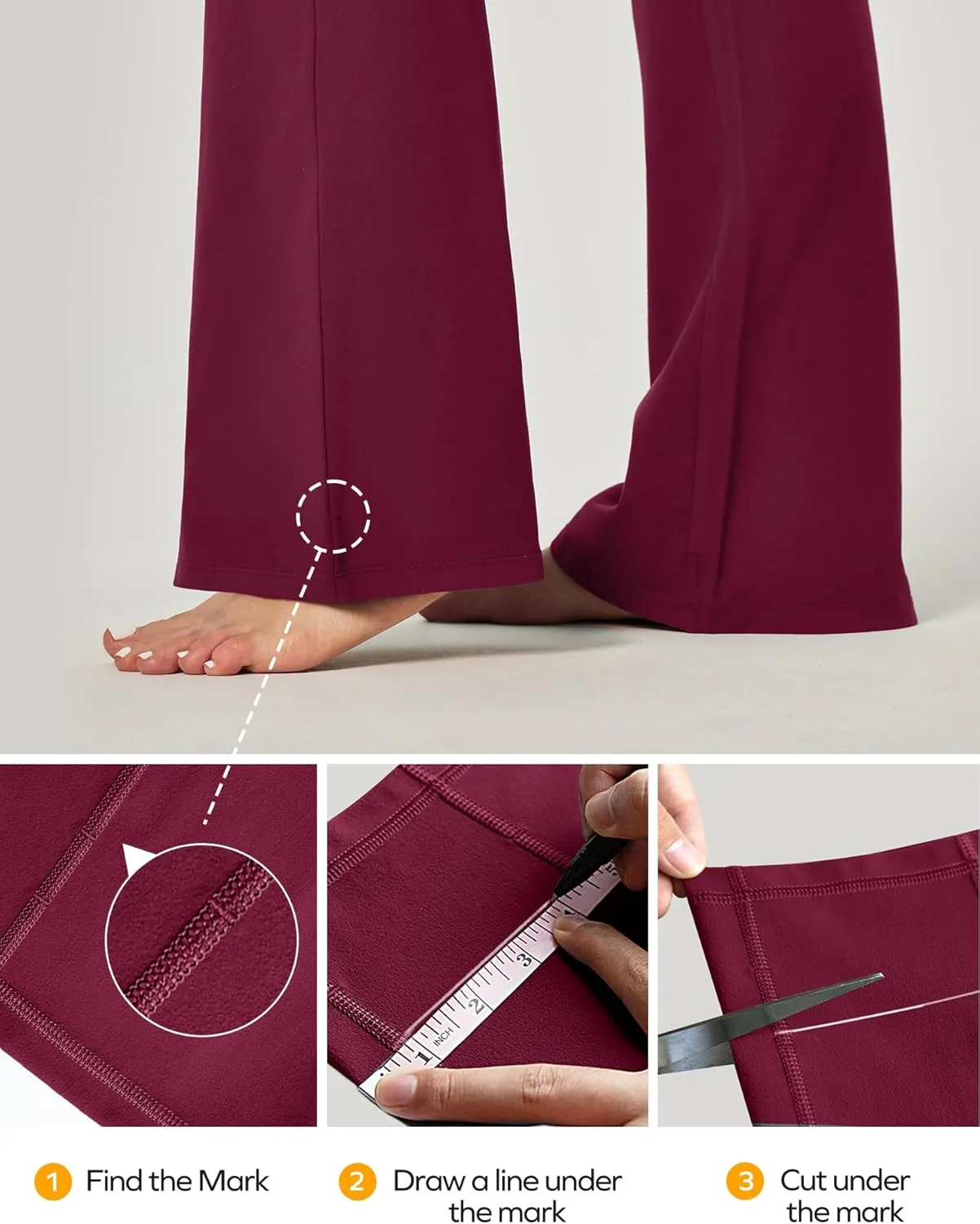 Ewedoos Bootcut Yoga Pants with Pockets for Women Wide Leg Pants Woman High Waisted Stretchy Work Pants for Yoga Workout
