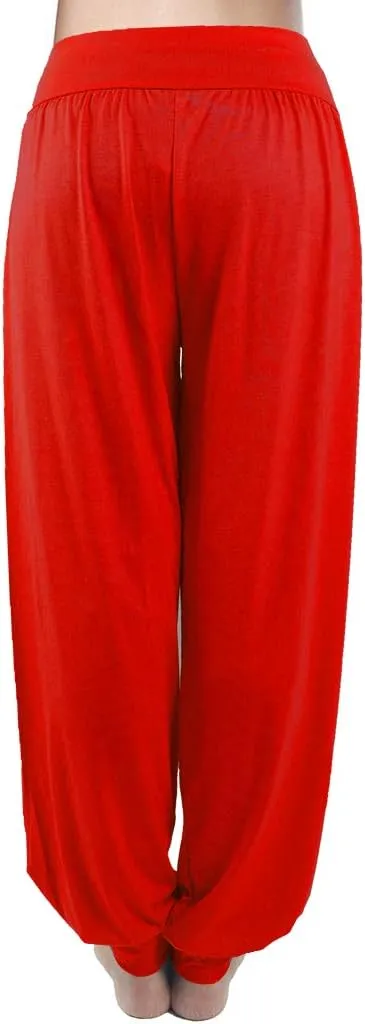 fitglam Women's Harem Pants Yoga Hippie Boho Beach Pants Summer Baggy Joggers Plus Size