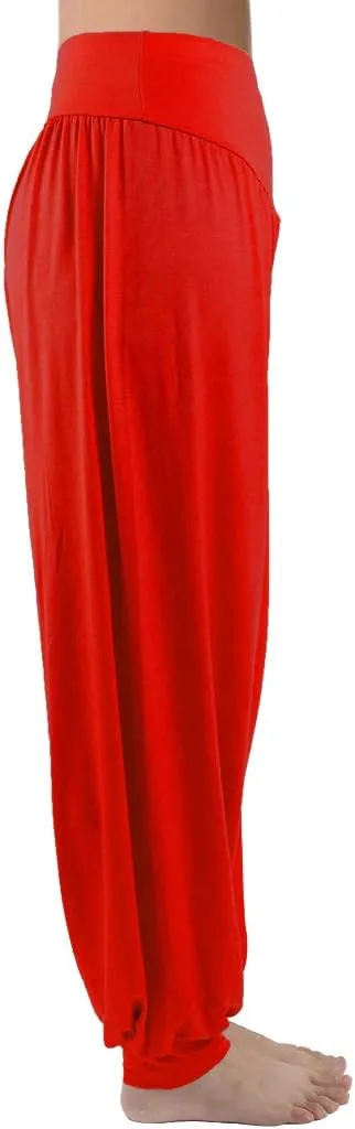 fitglam Women's Harem Pants Yoga Hippie Boho Beach Pants Summer Baggy Joggers Plus Size