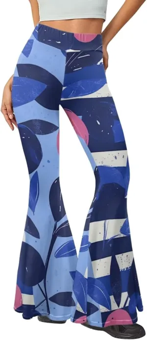 Flare Leggings for Women Fashion Funny Bell Bottom Yoga Pants Outdoor Party Dancing Work Daily Loose Trousers