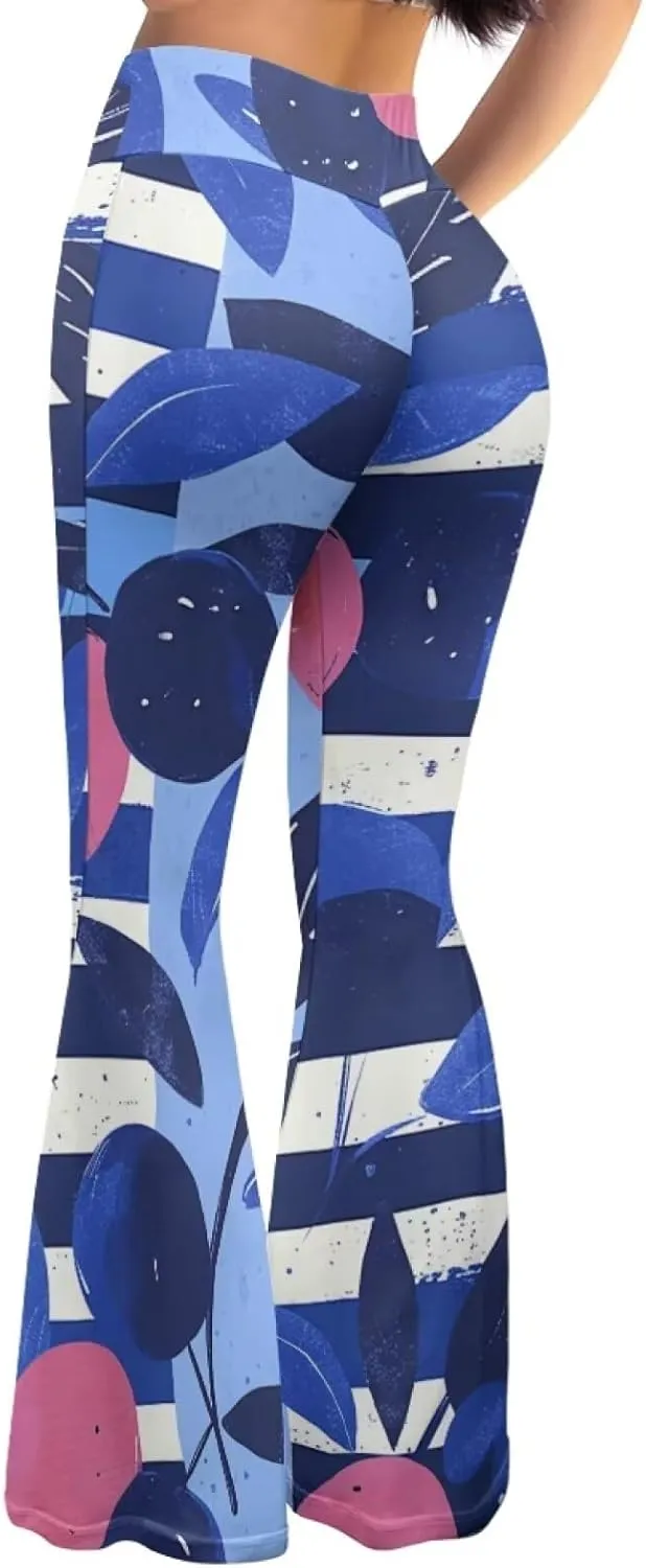 Flare Leggings for Women Fashion Funny Bell Bottom Yoga Pants Outdoor Party Dancing Work Daily Loose Trousers