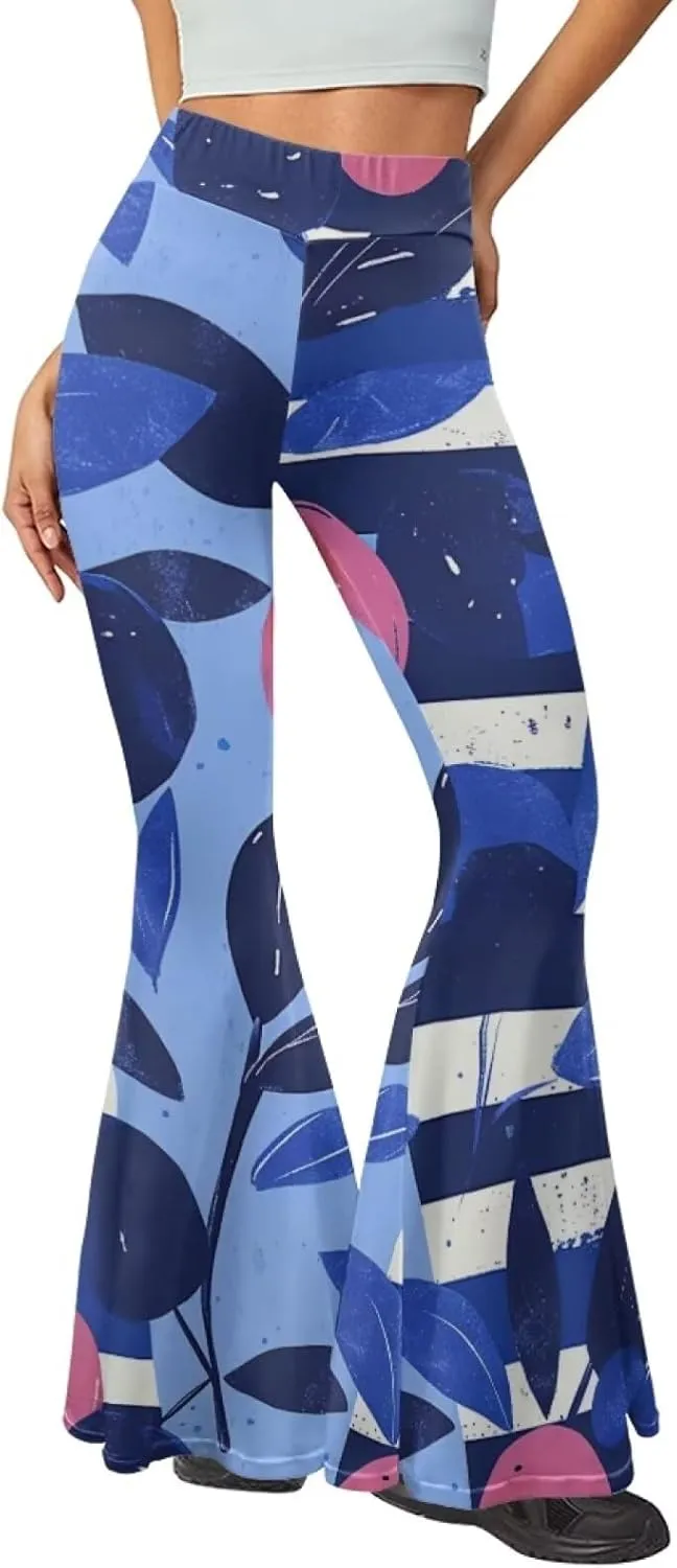 Flare Leggings for Women Fashion Funny Bell Bottom Yoga Pants Outdoor Party Dancing Work Daily Loose Trousers