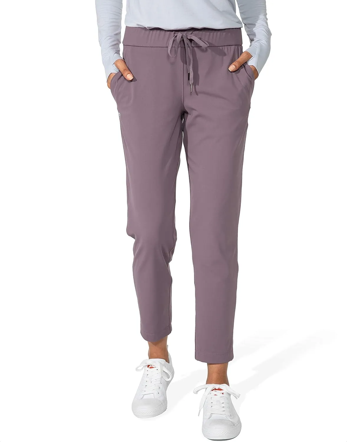 G Gradual Women's Pants with Deep Pockets 7/8 Stretch Ankle Sweatpants for Golf, Athletic, Lounge, Travel, Work