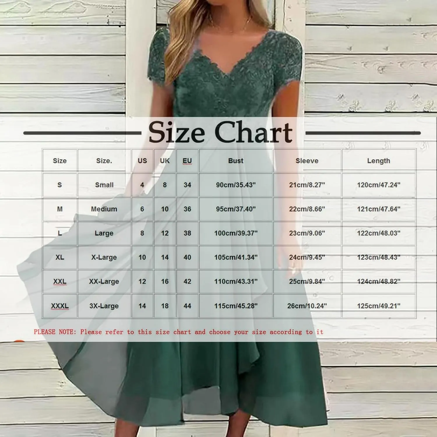 HGps8w Wedding Guests Dresses for Women Half Sleeve Elegant Lace Chiffon Flowy Dress Formal Evening Party Prom Gown