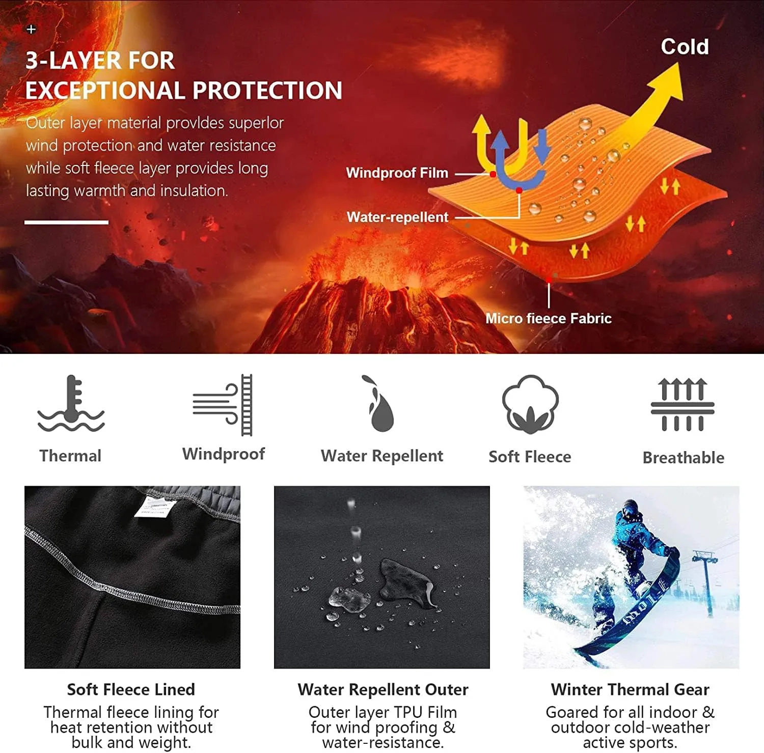 Jessie Kidden Women's Waterproof Pants Hiking Ski Snow Fish Fleece Lined Insulated Outdoor Golf Travel Pant