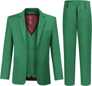 JPF Boy's Formal Suit Set Slim Fit Kids Tuxedo Suits for Wedding Teen Toddler Boy Dress Suit Outfit