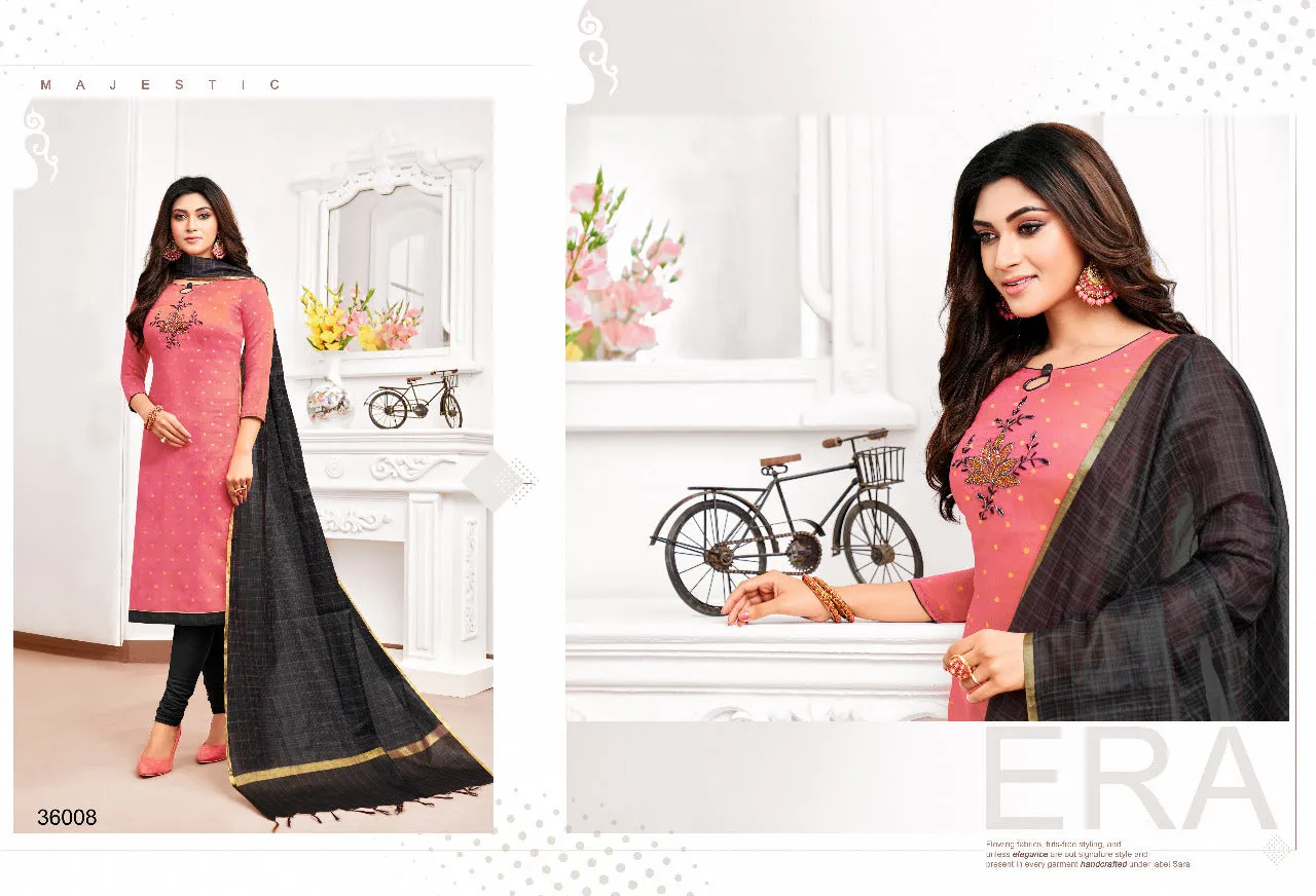 KAPIL TRENDZ BRINGS ORANGE BANARASI JACQUARD BUTTI WITH HANDWORK