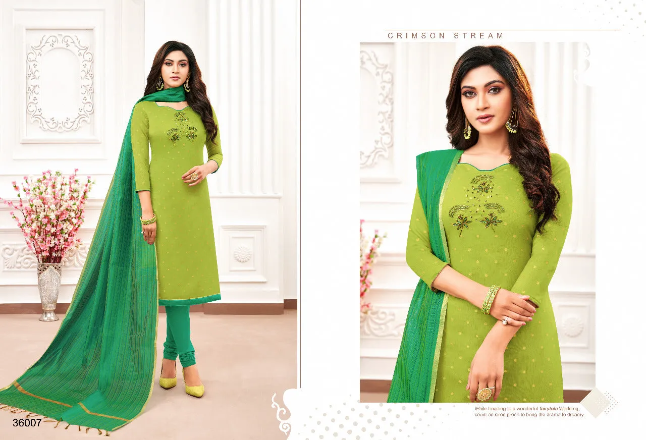 KAPIL TRENDZ BRINGS ORANGE BANARASI JACQUARD BUTTI WITH HANDWORK