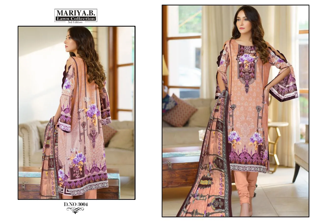 Karachi Cotton Mariya Pure Lawn Fancy Designer Salwar Suit