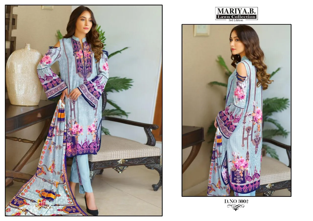 Karachi Cotton Mariya Pure Lawn Fancy Designer Salwar Suit