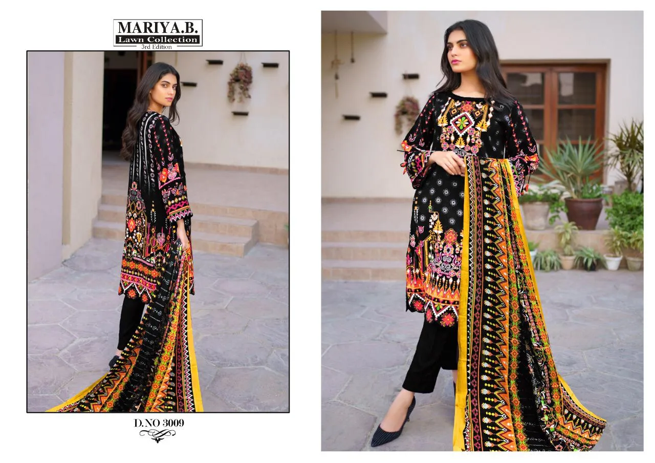 Karachi Cotton Mariya Pure Lawn Fancy Designer Salwar Suit