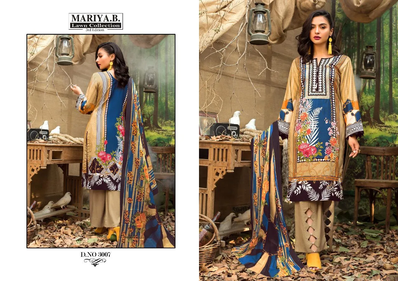 Karachi Cotton Mariya Pure Lawn Fancy Designer Salwar Suit