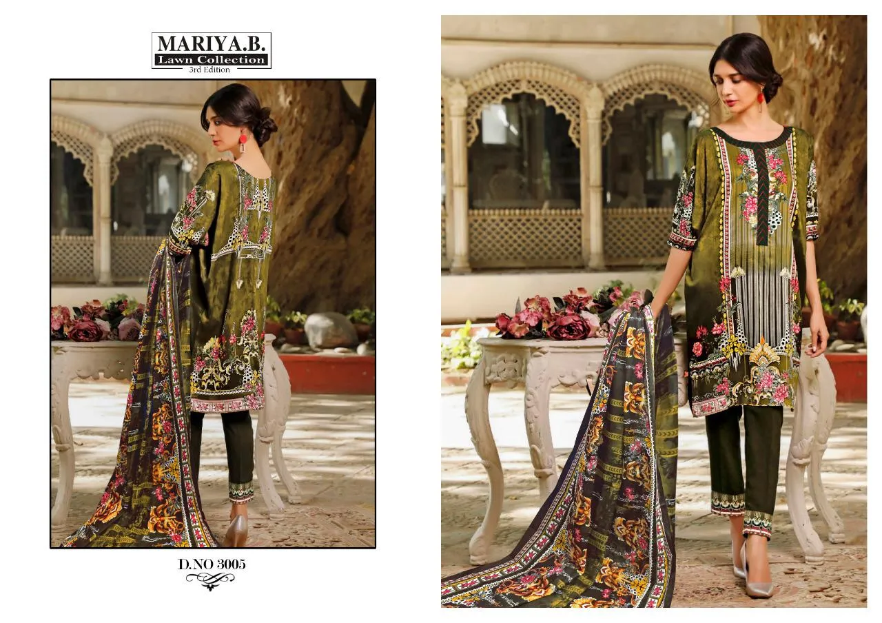 Karachi Cotton Mariya Pure Lawn Fancy Designer Salwar Suit