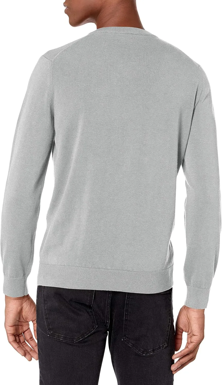 Lacoste Men's Long Sleeve Regular Fit V-neck Organic Cotton Sweater
