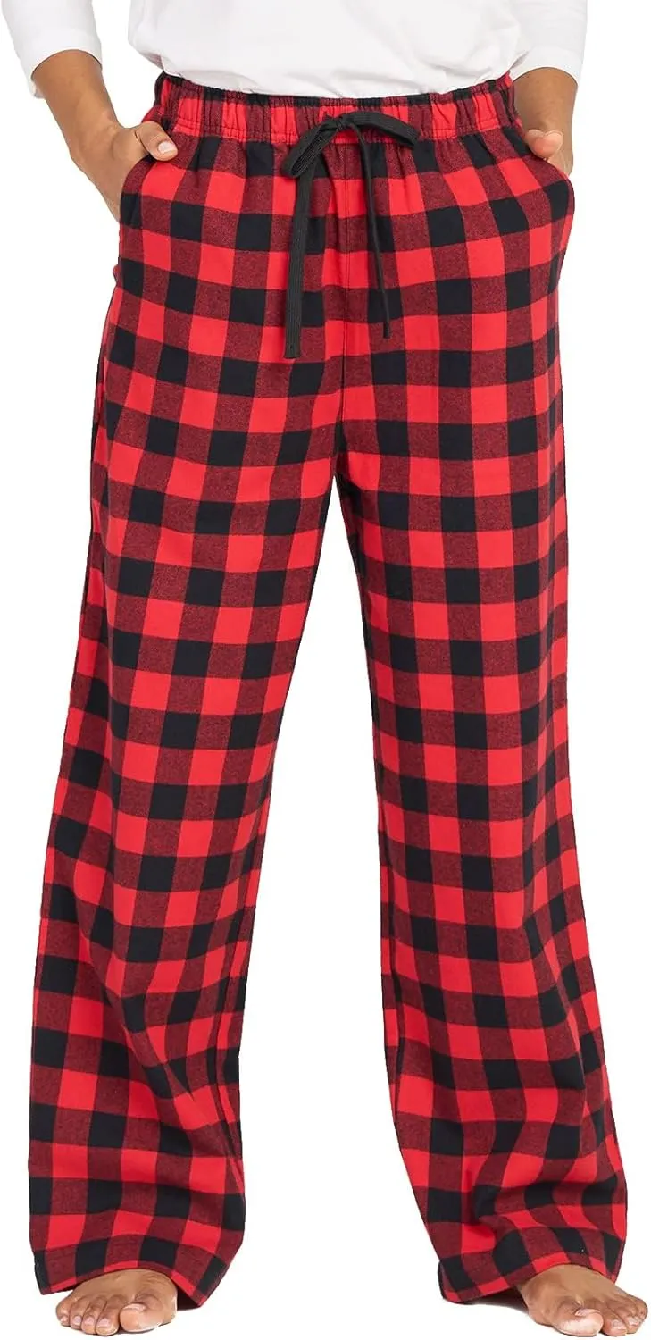LAPASA Women's Pajama Pants, Comfy Lounge Sleep PJ Pants with Drawstring and Pockets L74 Flannel / L109 Fleece
