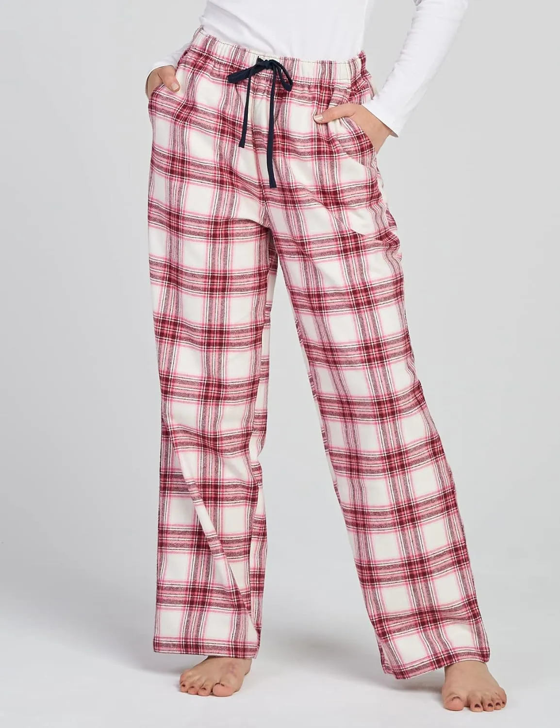LAPASA Women's Pajama Pants, Comfy Lounge Sleep PJ Pants with Drawstring and Pockets L74 Flannel / L109 Fleece
