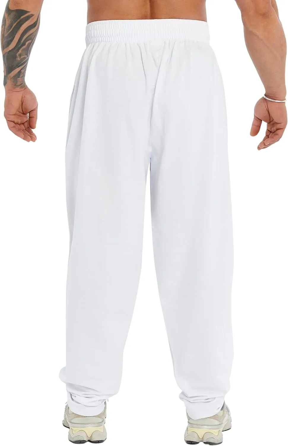 Men's Baggy Pants, Dragon Design Gym Sweatpants