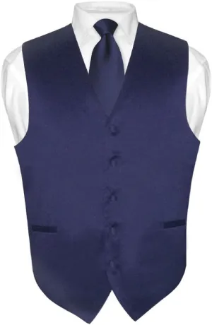Men's Dress Vest & NeckTie Solid PINK Color Neck Tie Set for Suit or Tuxedo