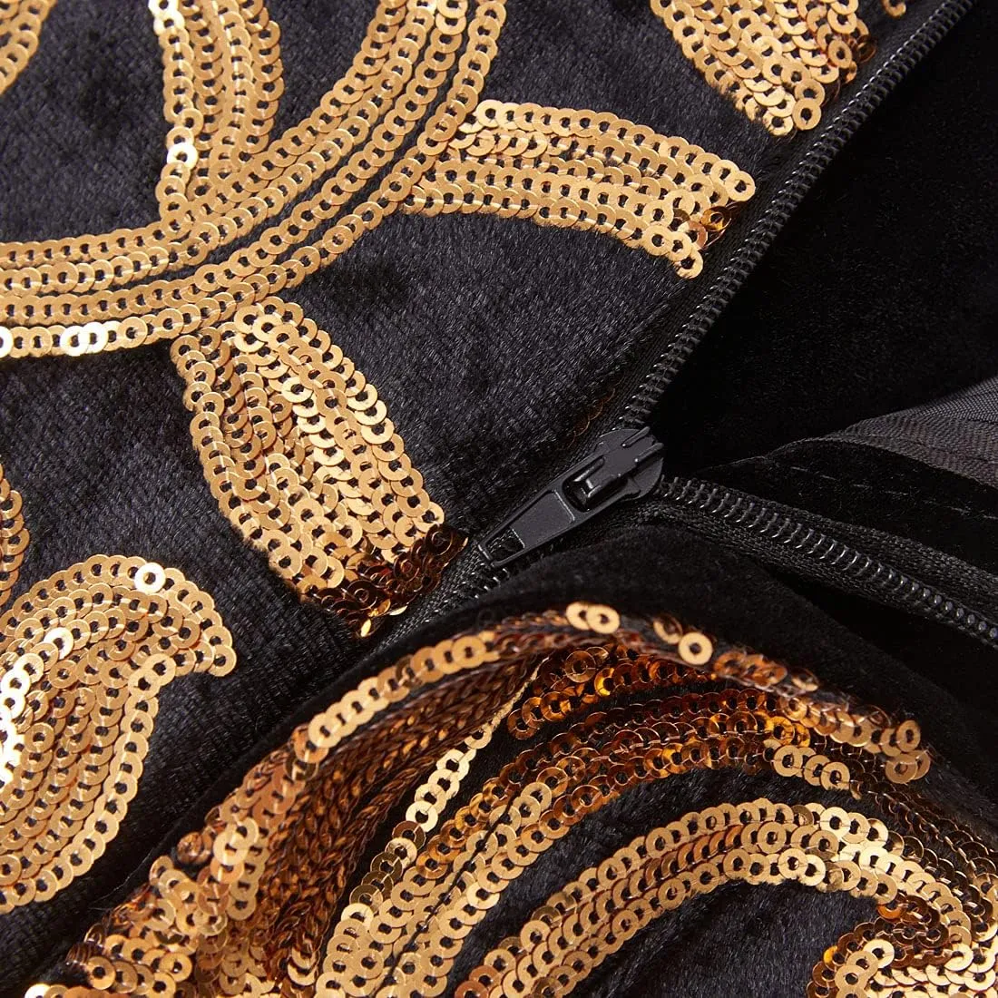 Men's Fashion Floral Glitter Sequin Velvet Pants