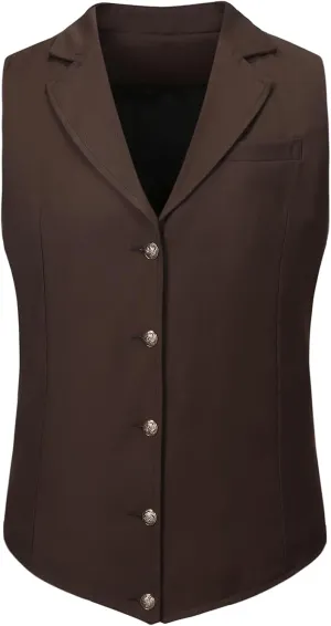 Mens Formal Suit Vest Slim Business Fit Waistcoat with 1 Pockets for Suit or Tuxedo