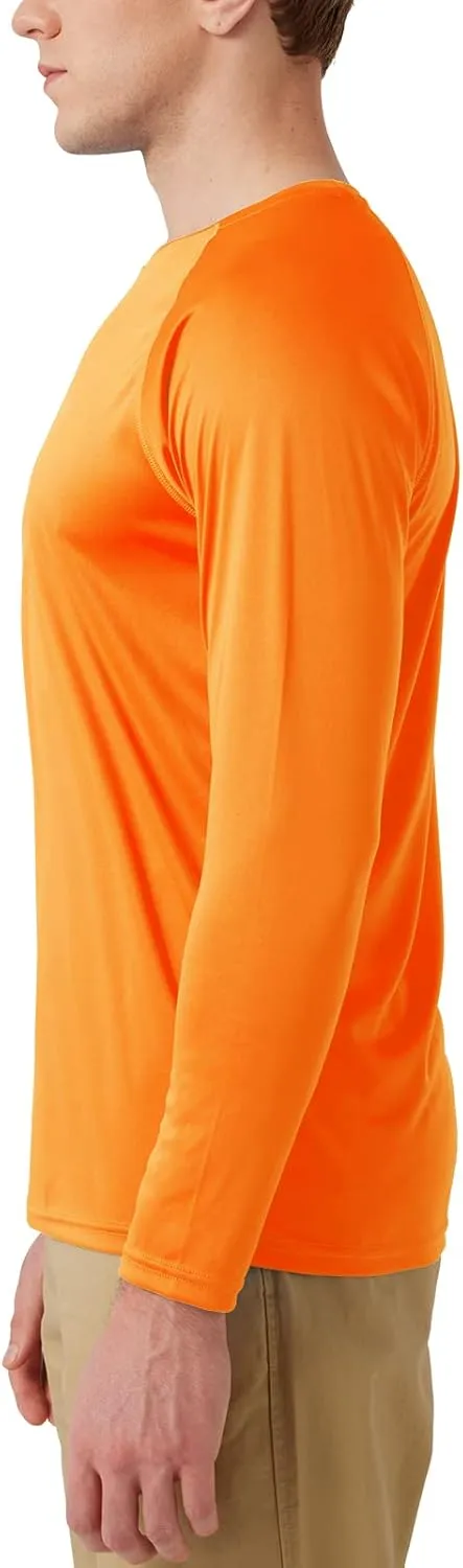Mens UPF 50  Rash Guard Swim Shirt Long Sleeve Moisture Wicking Quick Dry Lightweight Wrinkle-Resistant