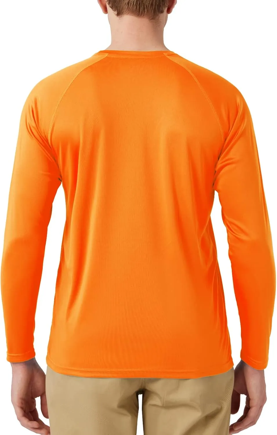 Mens UPF 50  Rash Guard Swim Shirt Long Sleeve Moisture Wicking Quick Dry Lightweight Wrinkle-Resistant
