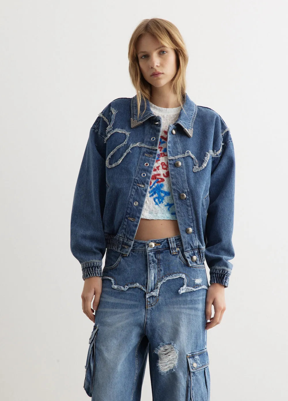 Miako Wave Denim Jacket