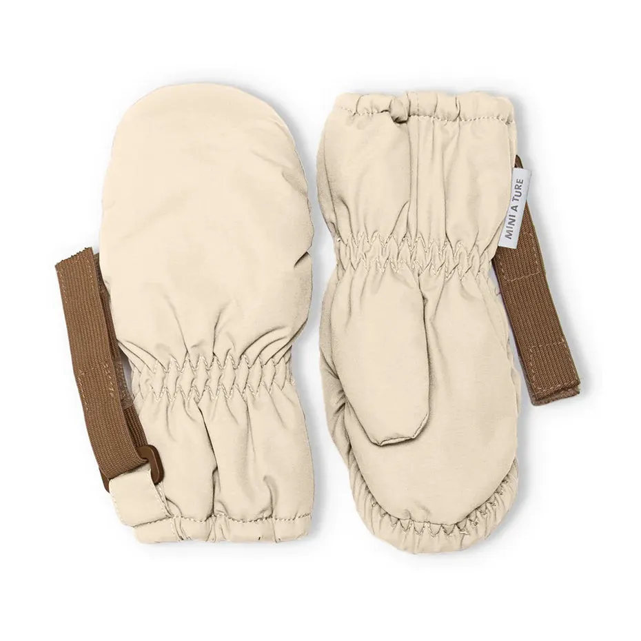 MINI A TURE MATCORDT Fleece Lined Gloves - Angora Cream