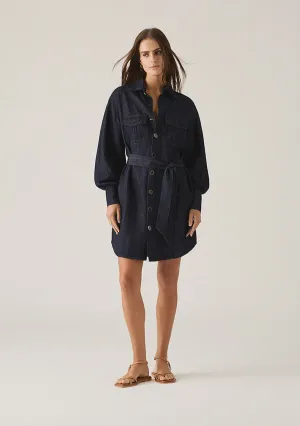 MOS Ana Denim Shirt Mini Dress Indigo