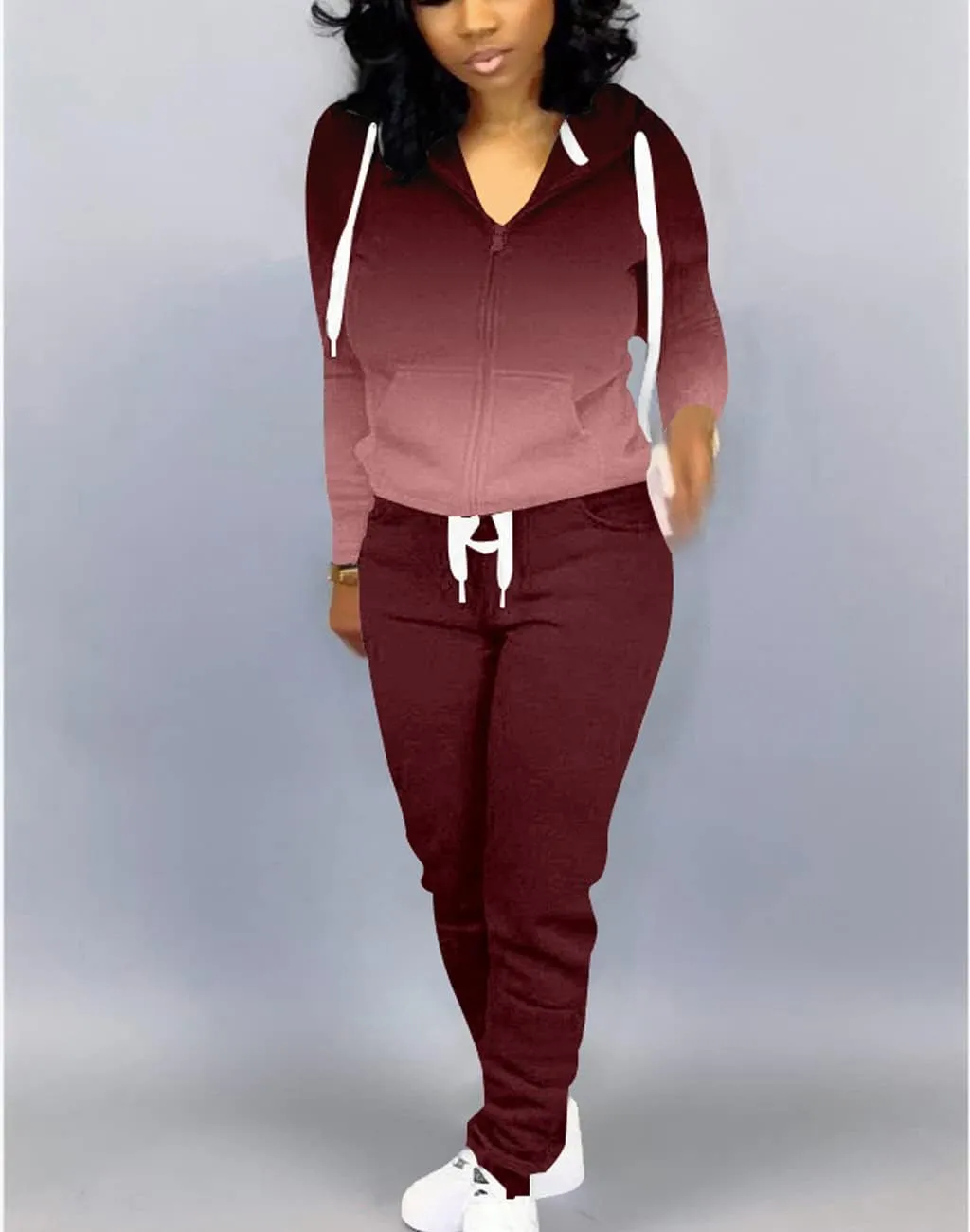 Mrskoala Two Piece Outfits for Women Tracksuit Sweat Suits Workout Jogging Sets Loungewear with Pocket