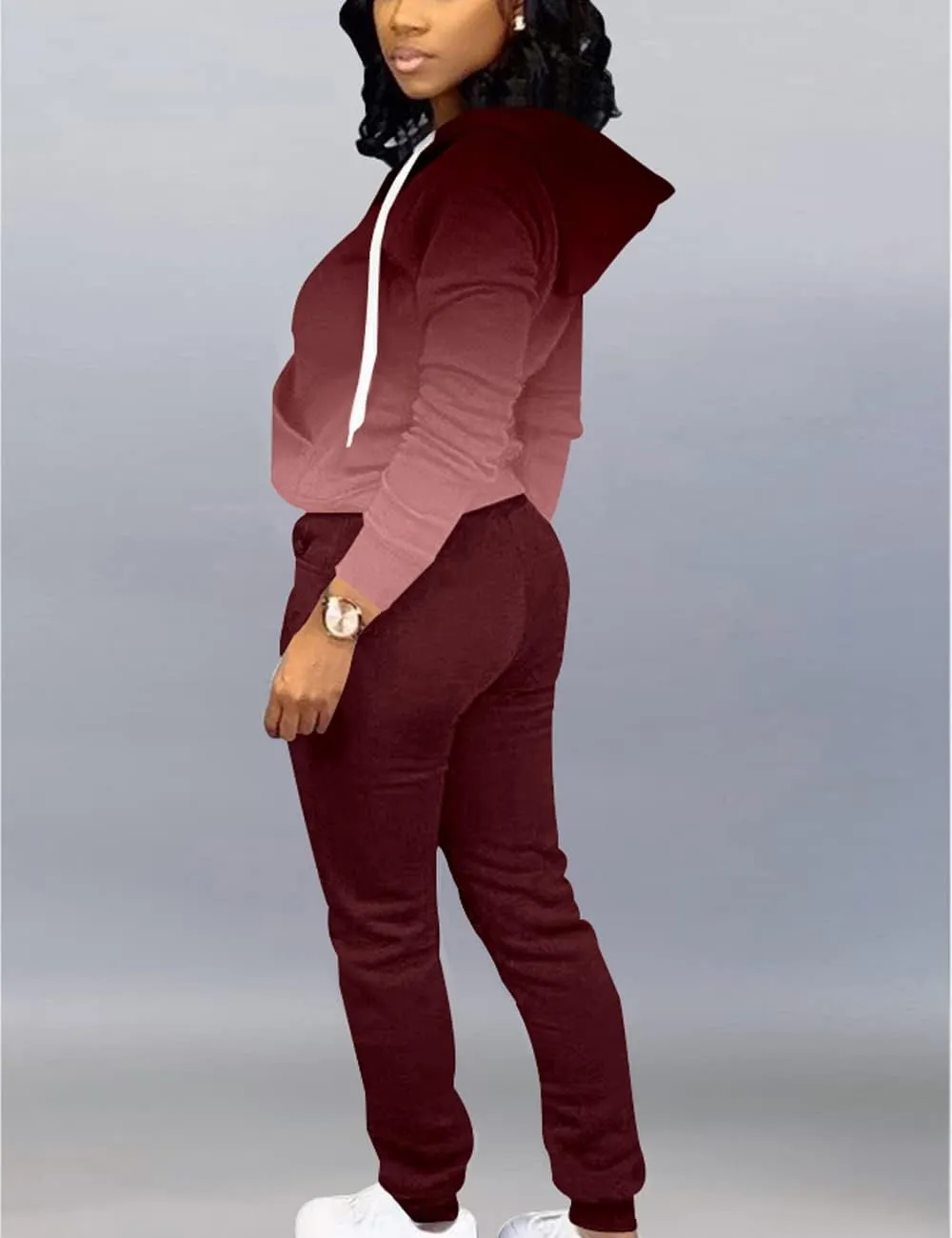 Mrskoala Two Piece Outfits for Women Tracksuit Sweat Suits Workout Jogging Sets Loungewear with Pocket