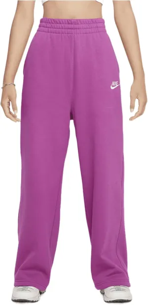 Nike Sportswear Club Fleece Girls' Wide-Leg Pants (FZ6774-518, Hot Fuchsia/Hot Fuchsia/Hot Fuchsia/White)