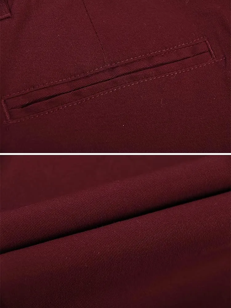OCHENTA Mens Tapered Flat Front Casual Dress Pants, Chinos Pants Men