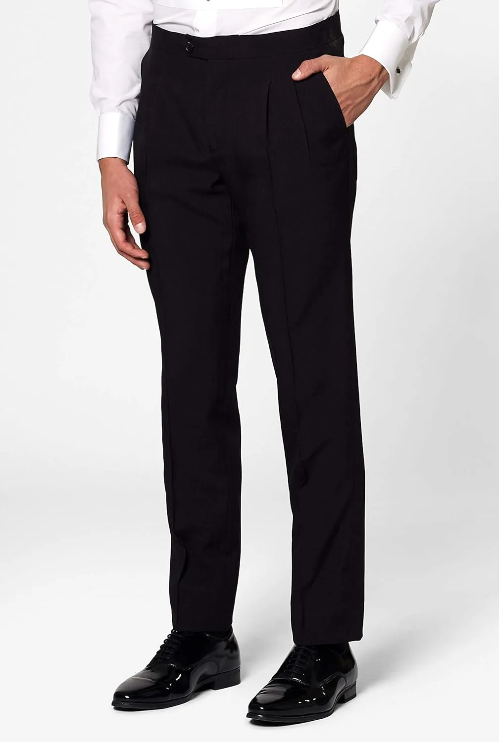 Opposuits Men's Formal Outfit - Premium Tuxedo Suit - Slim Fit - Includes Blazer, Pants and Bow Tie